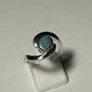 Blue swirl ring