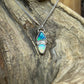 Double Crystal Opal pendant