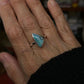 Blue Triangle Ring