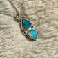 Double Crystal Opal pendant