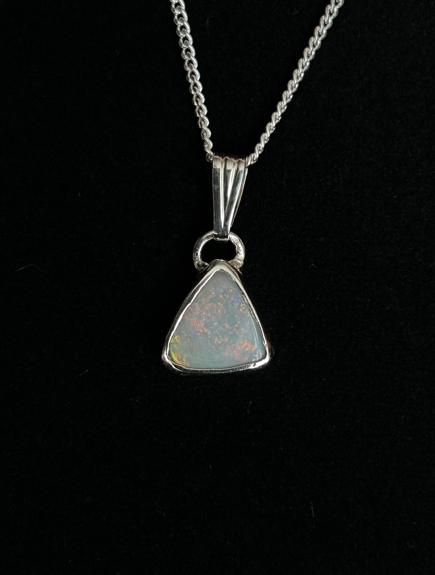 Triangle Opal Pendant