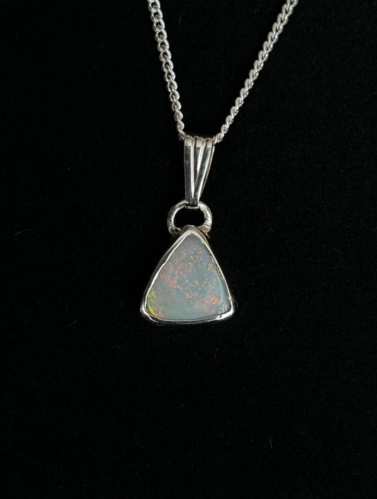 Triangle Opal Pendant