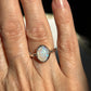Crystal opal ring