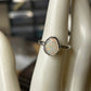Teardrop solid opal ring